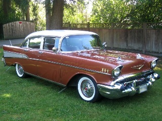 Right front 1957 Chevrolet BelAir