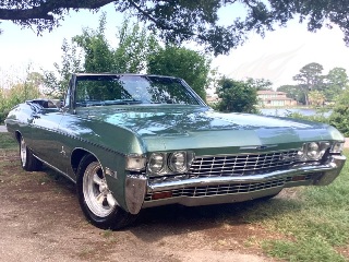 Right front 1968 Chevrolet Impala SS Convertible