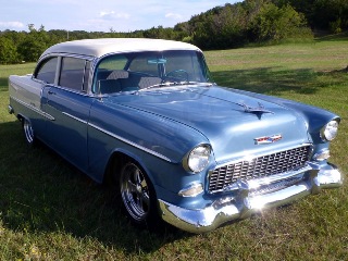 Right front 1955 Chevrolet Bel Air