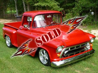 Right front 1957 Chevrolet Pickup