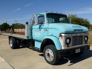 Right front 1965 Ford COE Flatbed Wrecker