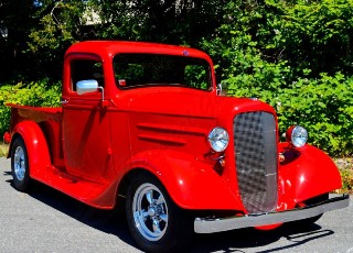 Right front 1936 Chevrolet Custom Truck