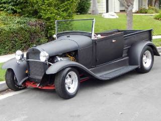 Left front 1929 Ford Model A Roadster Pickup